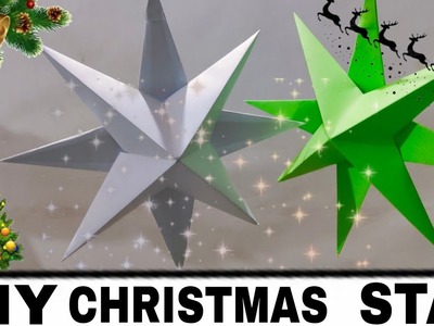 Christmas decoration ideas at home | Christmas Star Making Paper | Simple Star #christmas