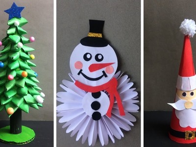 Christmas decorations ideas | Christmas tree | snowman craft | Santa Claus craft ideas