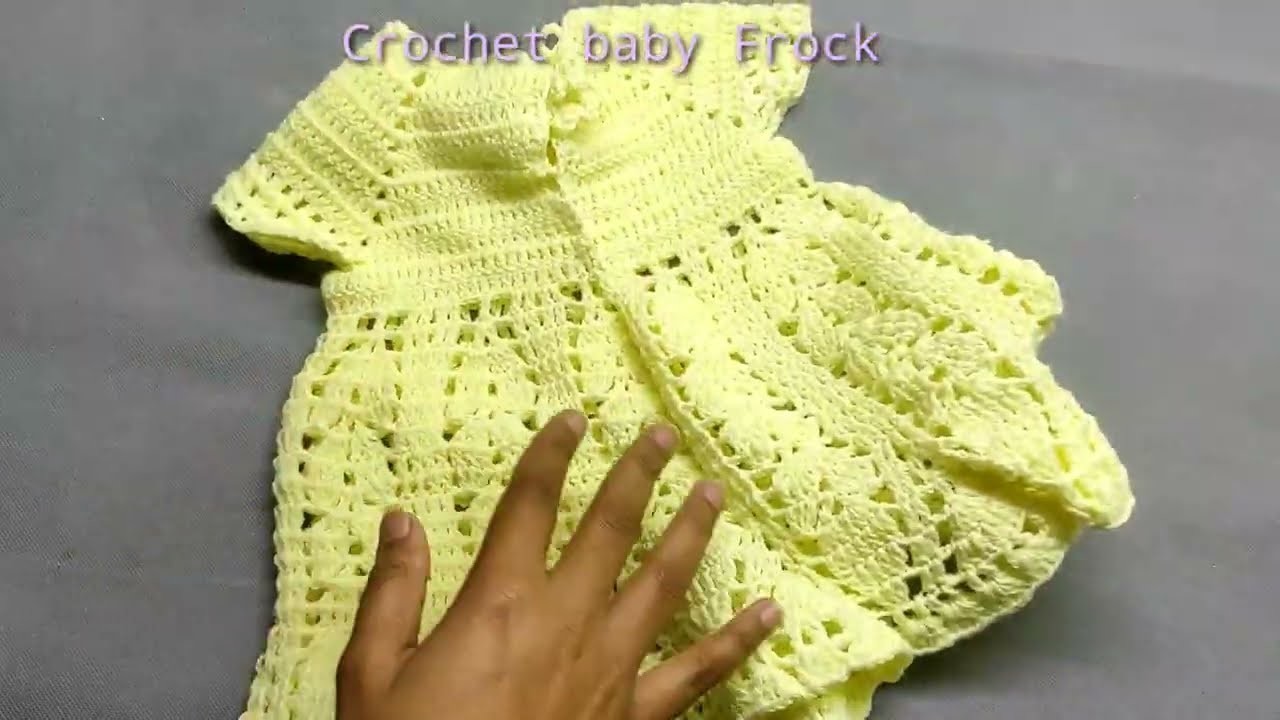 Crochet Baby Frock - How To Crochet A Dress For Baby | Diy Crochet Doll.Baby Dress For Beginners