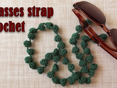 Crochet eyeglasses strap tutorial | easy crochet cord tutorial