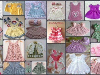 Crochet upper jacket frocks.new crochet babygirl frocks.colourful crochet frocks.@Sidra Fashion