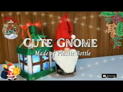 Cute Gnome Made of Plastic Bottle ( Christmas Crafts ) Simple and Easy Method #26