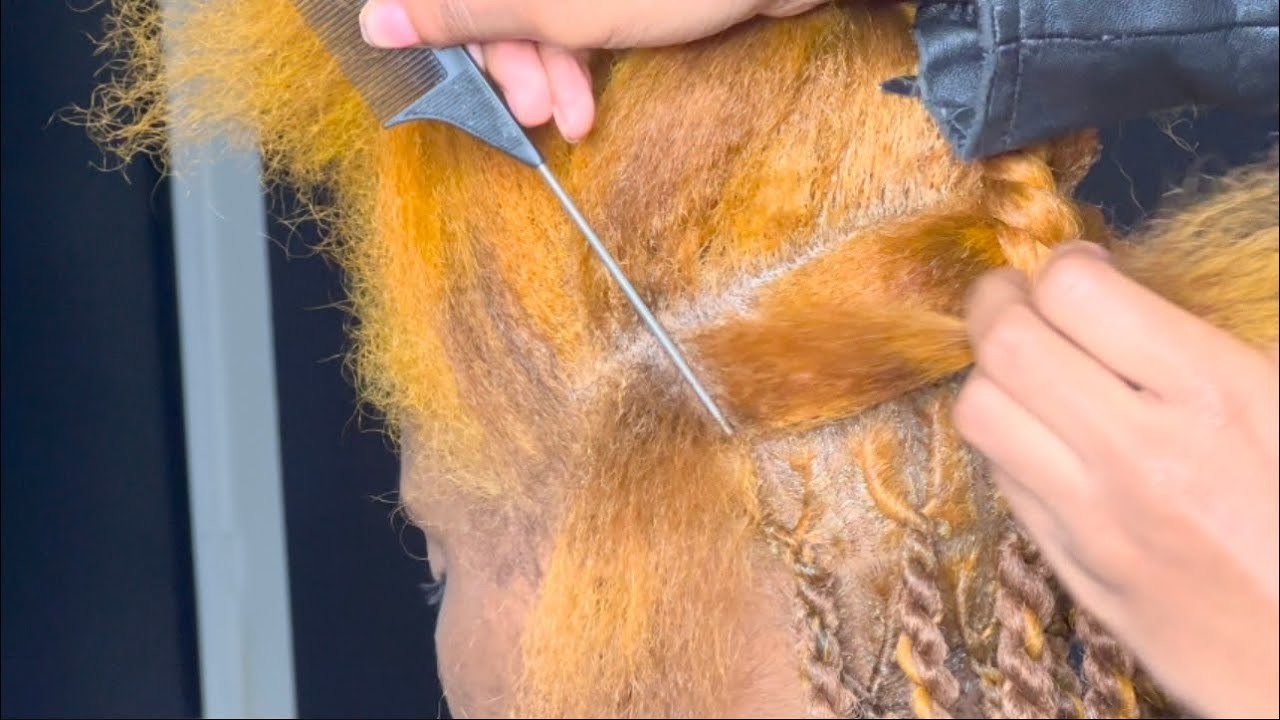 Detailed Invisible Loc Tutorial {gold-Brown Ombré} in 3hrs