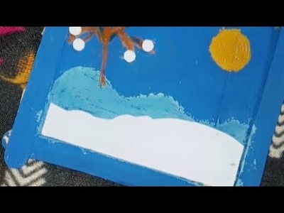 Diy painting ????#Easy Frame painting #craft By Noor Siddiqui #beautiful Craft#Easy Home Made Craft