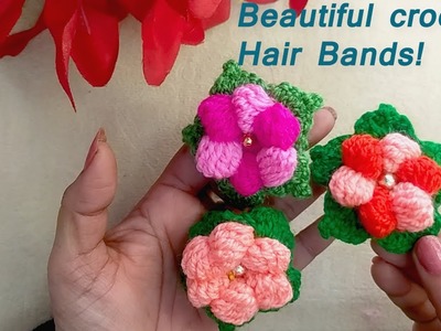 DIY Tutorial  How to make Hair Band for girls with crochet !