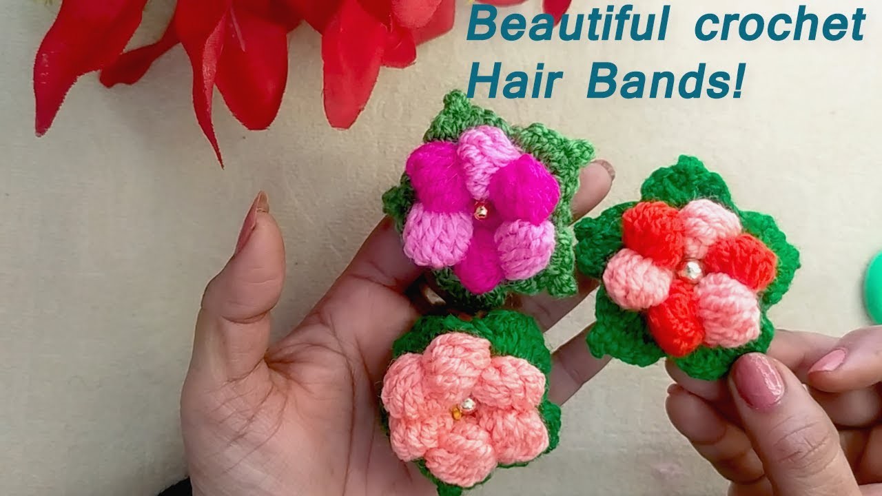 DIY Tutorial  How to make Hair Band for girls with crochet !