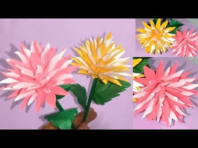 Easy Paper Flower _ Paper Craft  _ beautiful Paper decoration ideas @nailacrafts
