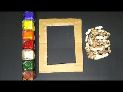 Easy Photo Frame Making With Peanut Shells | Best Out Of Waste | Photo Frame | DIY Photo Frame