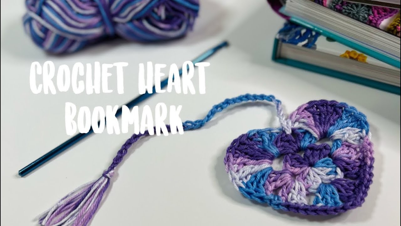 Fast easy and super cute Valentine’s gift, crochet heart bookmarks, diy bookmarks