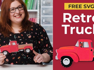 Free Retro Truck SVG | Make a Vintage Truck Papercraft!