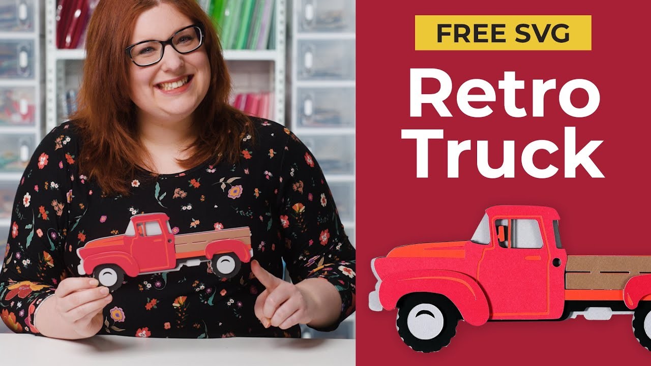 Free Retro Truck SVG | Make a Vintage Truck Papercraft!