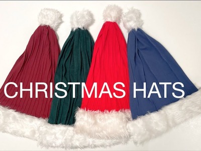 Getting ready for Christmas ???? Bright Christmas hats DIY ????