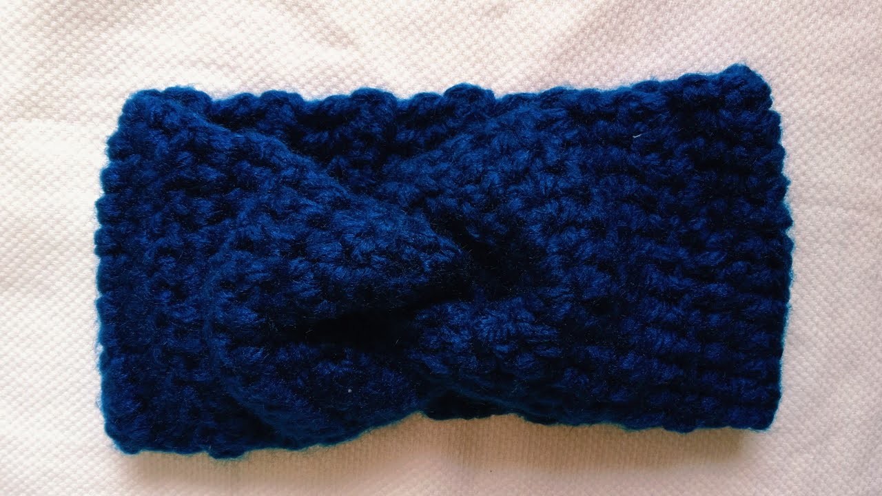 Headband with crochet. for beginners