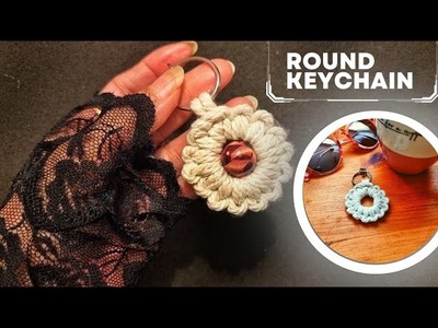 How do you make a round keychain without ring easy.diy tutorial?