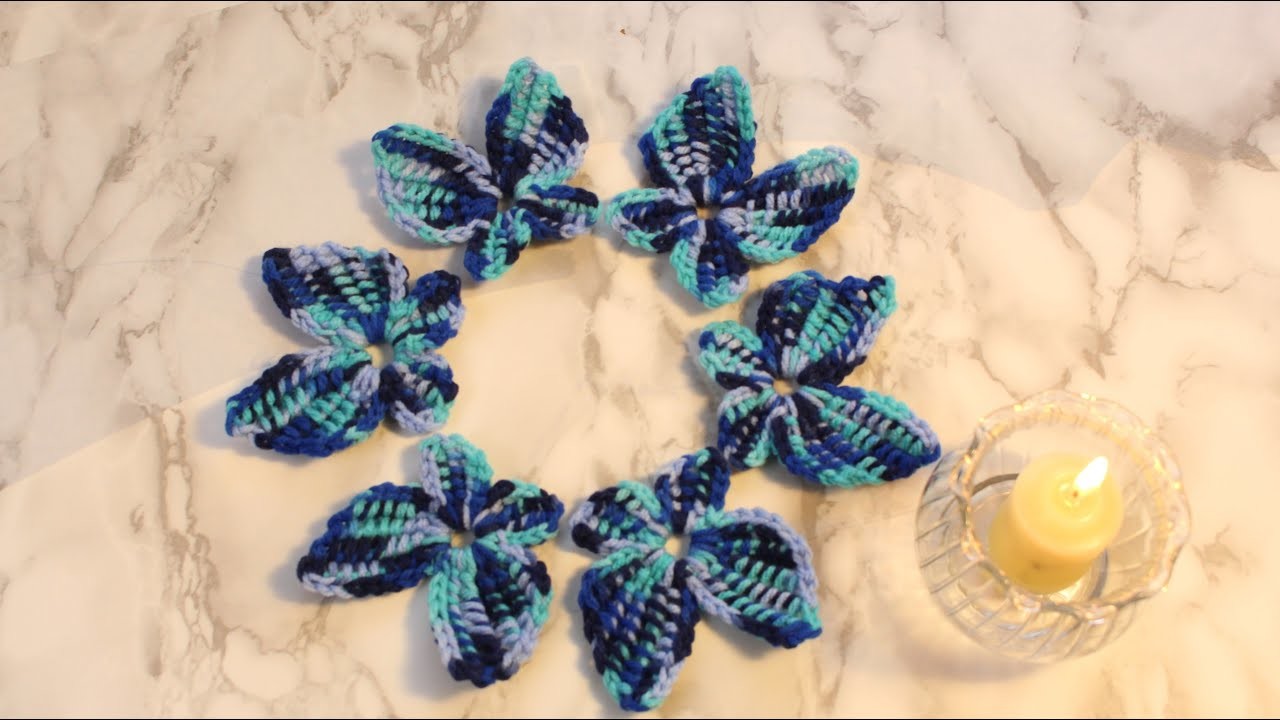 How to Crochet   Butterfly Applique? Tunisian Butterfly Applique