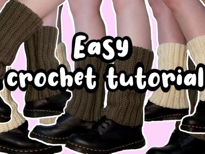 How to crochet leg warmers | easy crochet tutorial