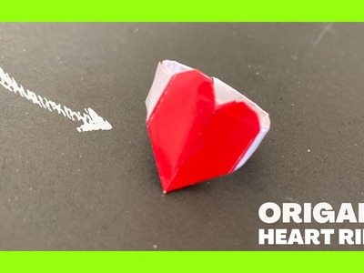 How to Make a Paper Heart Ring | Easy Origami Ring