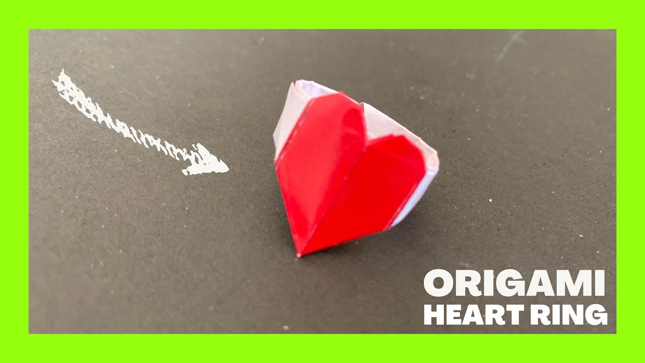 How to Make a Paper Heart Ring | Easy Origami Ring