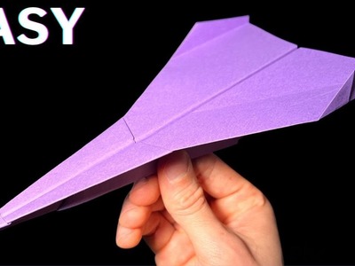 How to make a Paper Plane Fighter Jet - Best Paper Airplane for long Distance