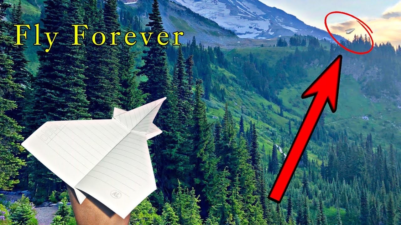 How to make a paper plane to fly forever - paper airplane fly forever || Cokay Craft