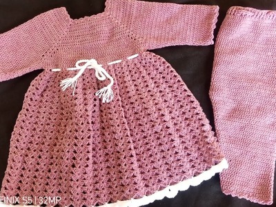 How to make crochet frock for baby girl part 2 full tutriol in urdu#crochetfrock#crochet#urdu