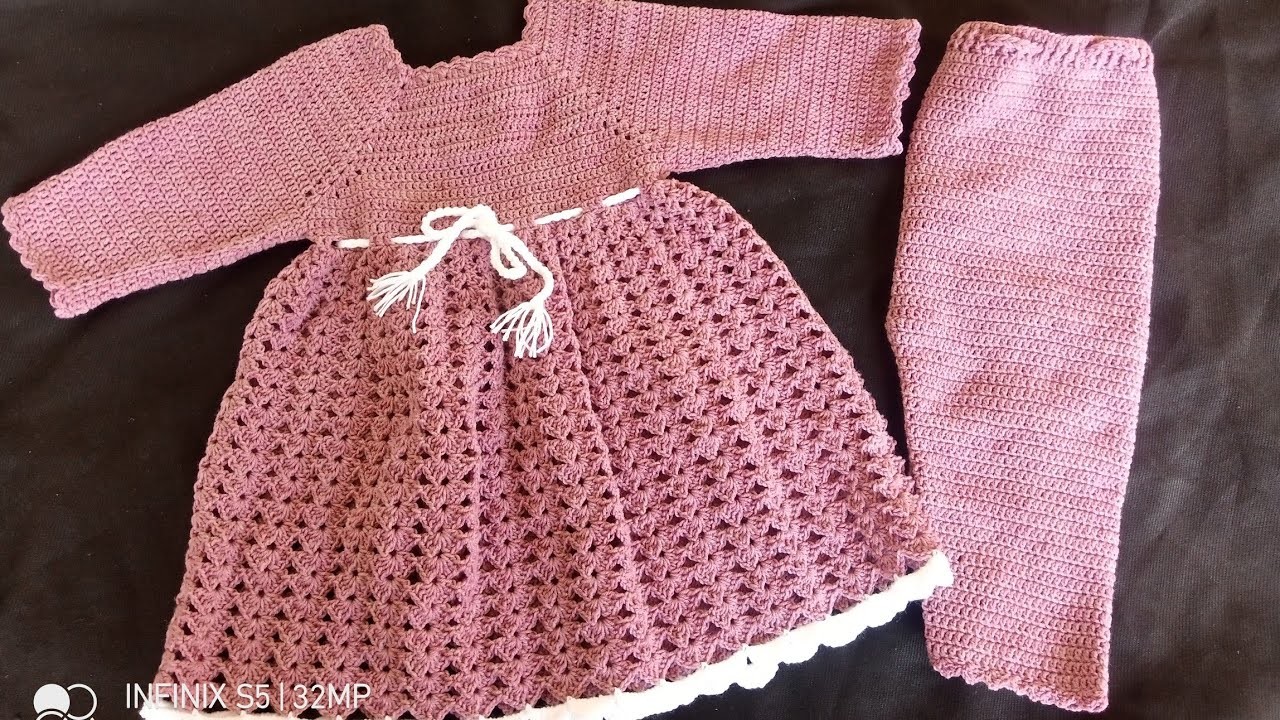 How to make crochet frock for baby girl part 2 full tutriol in urdu#crochetfrock#crochet#urdu