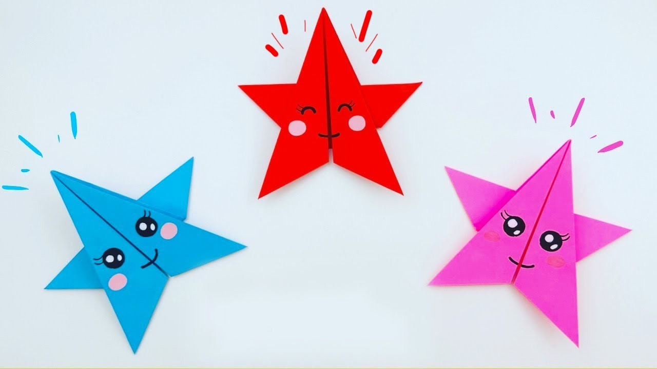 How To Make Easy Paper Craft | Christmas Star For Kids #kidscrafts #papercraft