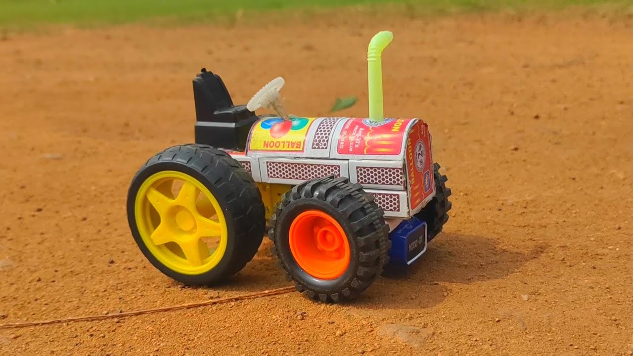 How To Make Matchbox Tractor Diy Matchbox Tractor With Dc Motor