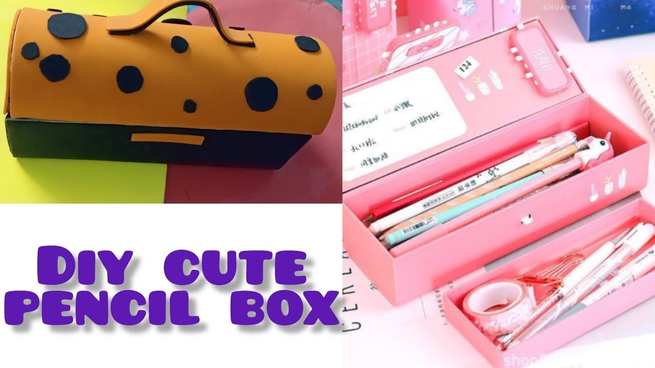 How to make pencil box. DIY Homemade Cute Pencil Box. Paper Crafts. School supplies DIY ideas