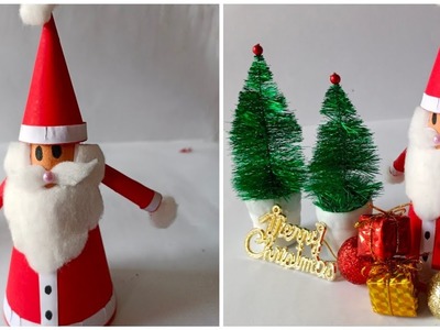#How To Make Santa Claus Craft with Paper।। Santa Claus Making Easy Ideas।। Christmas Craft For Kids