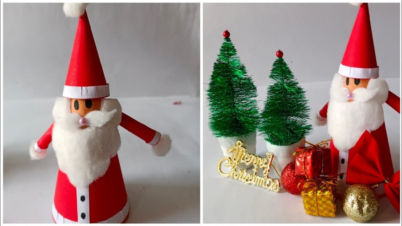 #How To Make Santa Claus Craft with Paper।। Santa Claus Making Easy Ideas।। Christmas Craft For Kids