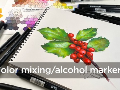 How to mix colors with alcohol markers (ft Olo Markers)