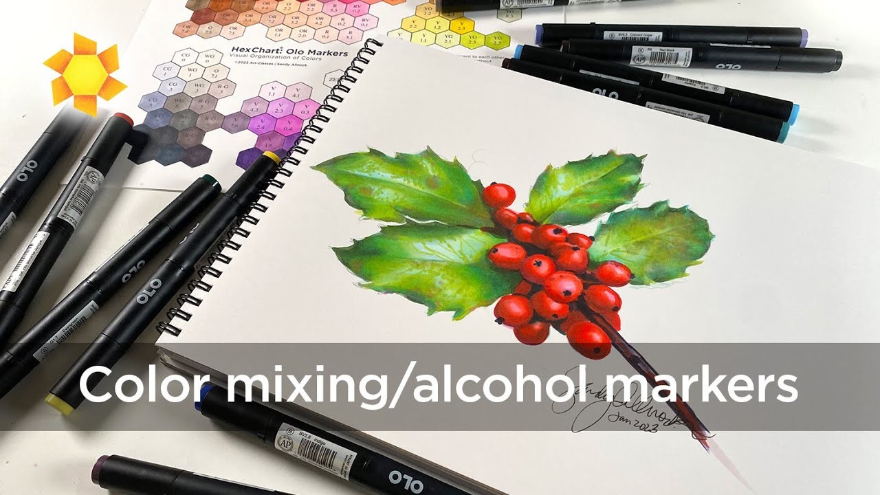 How to mix colors with alcohol markers (ft Olo Markers)