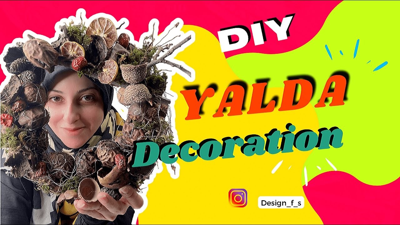 How to prepare walnut garland for "Yalda night" - Christmas DIY - Simple   training for beginners