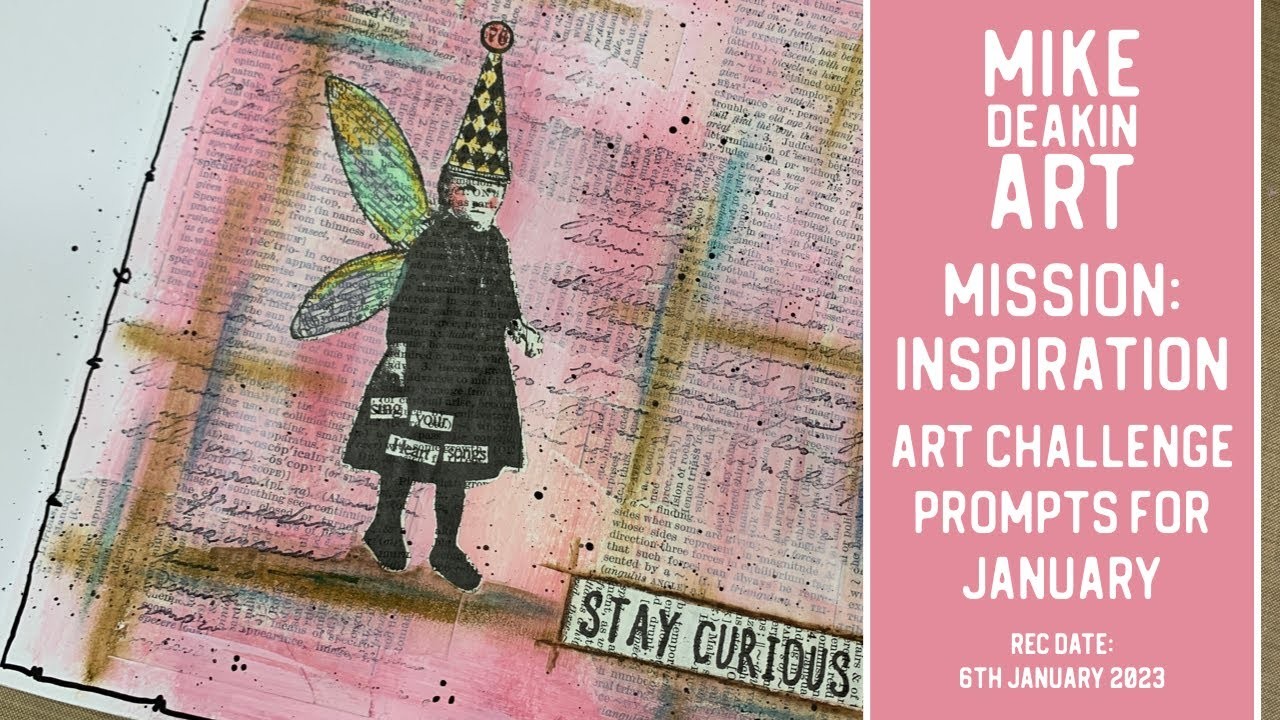 January's Mission: Inspiration Art Challenge Prompts and Journal Page