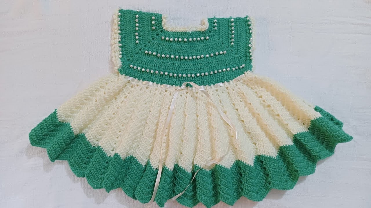 Motiyo wala two colour baby frock.Designer baby frock || Aowsum Creativity#beautiful #girl