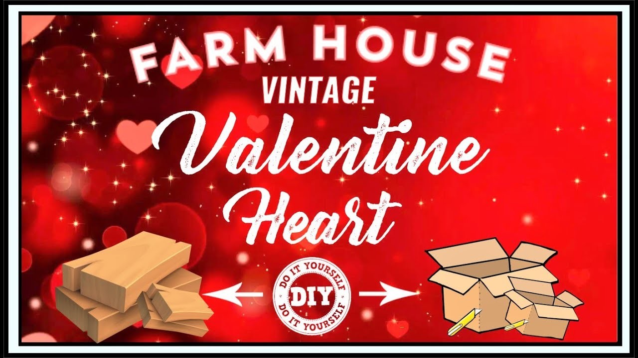NEW VALENTINE INSPIRATION 2023 II VINTAGE WOODEN HEART DIY II RE-USE YOUR OLD HOME DECOR II ZERO????