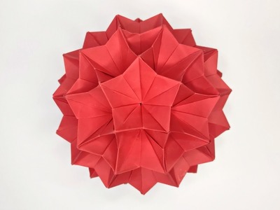 Origami BELLFLOWER kusudama by Tomoko Fuse ( 60 modules )