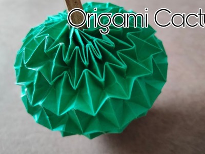 Origami Cactus from Single piece paper।Magic ball