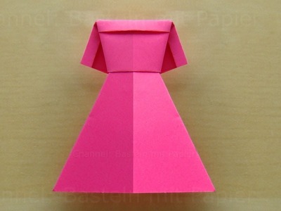 Origami Kleid falten mit Papier - Einfache Kleidung basteln mit Papier ????