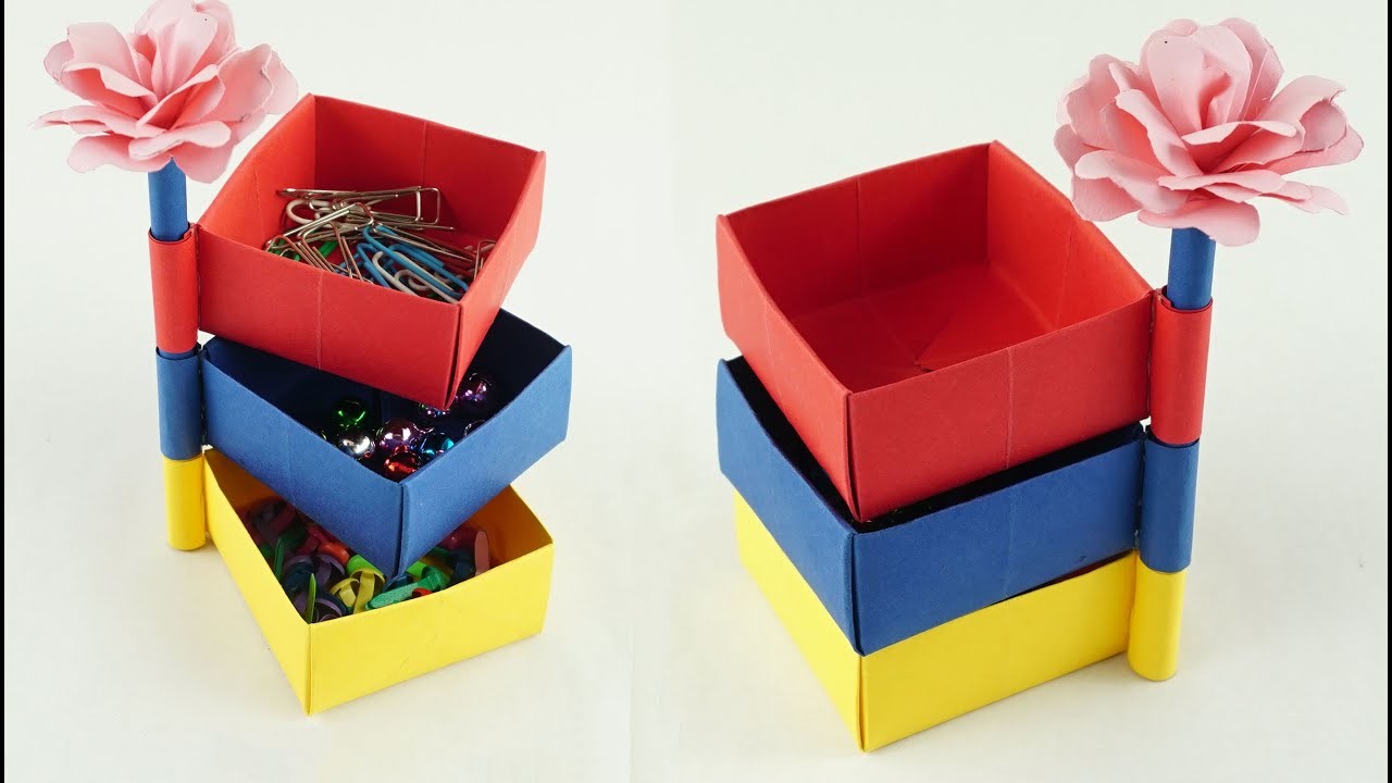 Origami PaperClip Holder - DIY PaperClip Holder