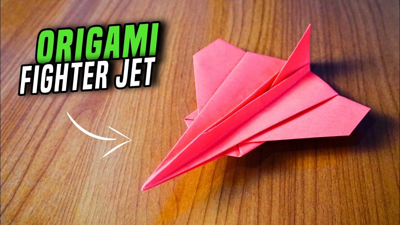 Origami Pesawat JET - Kapal Terbang Kertas Origami