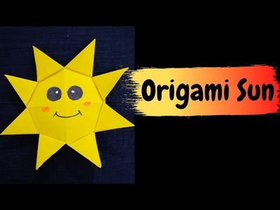 Origami Sun. Easy Origami for Kids. How to make Origami Sun