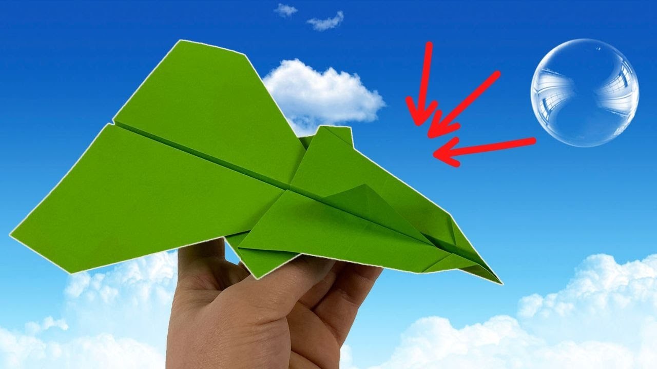 Papierflieger falten der weit fliegt (einfach) | Easy Paper Plane ????