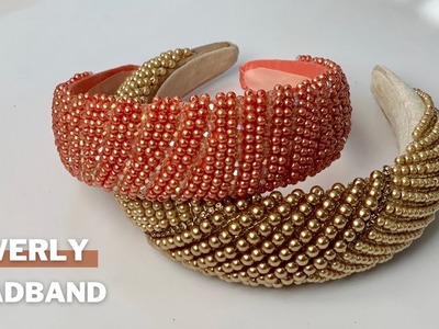 Pearl Headband. Jewelry Headband Diy. How to make beaded headband