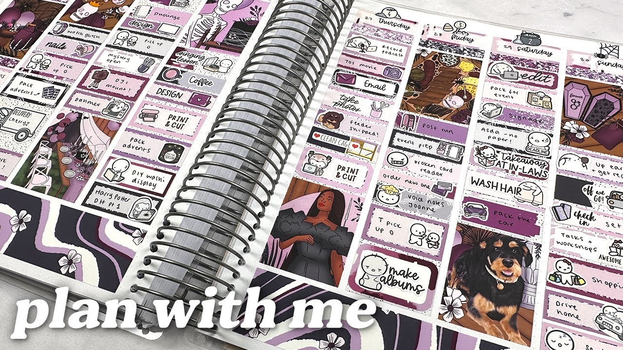 PLAN WITH ME | Gothic Party (Plannerface)