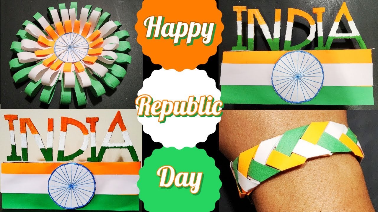 Republic Day Craft Ideas | Tri Color Paper Craft | 26 January Craft |  DIY Independence Day Craft