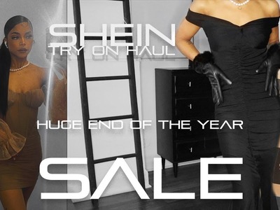 SHEIN HOLIDAY TRY-ON HAUL | DRESSES, BOOTS, GLOVES, PARTY DECOR +MORE || HUGE SHEIN END OF YEAR SALE