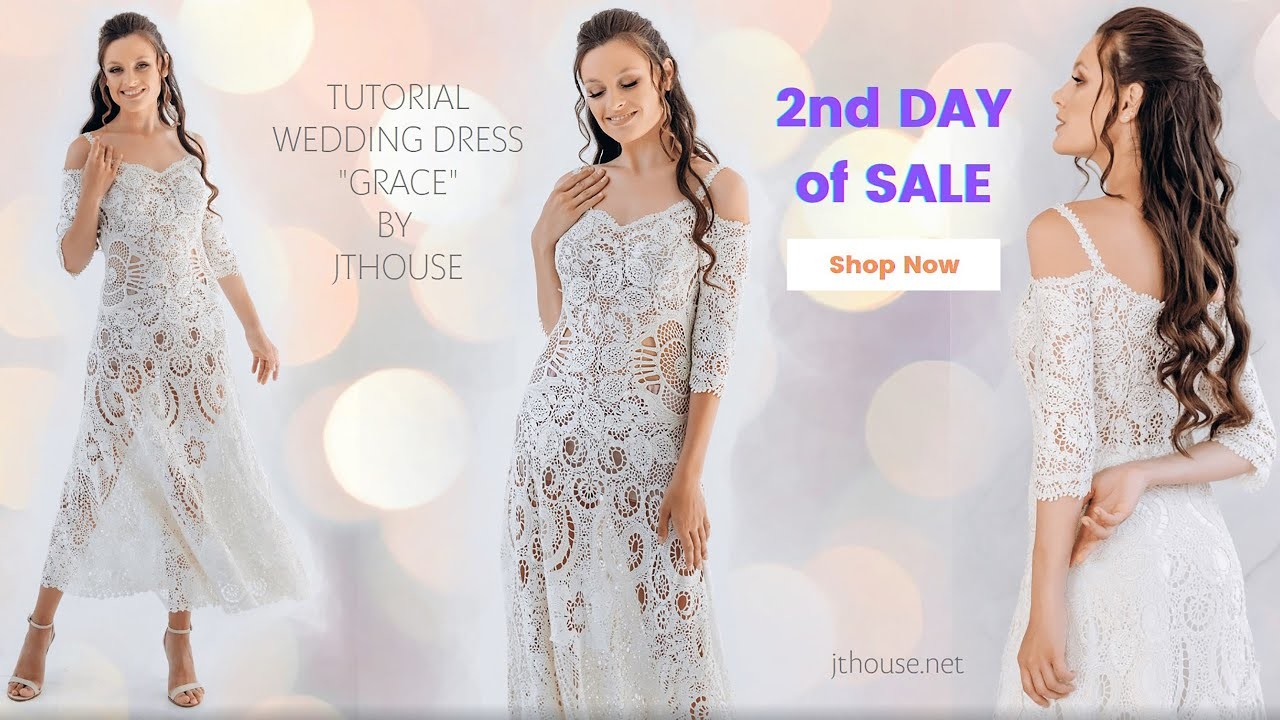 ????????START of selling a new crochet course - Wedding Dress "GRACE" - Day #2 !!! Exclusive offer!!! ????????