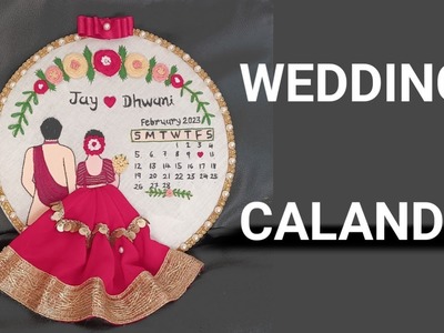 Step by step wedding CALANNDER. wedding calander tutorial in HINDI